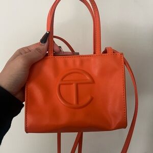 Telfar Bright Orange Mini Bag